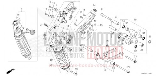 COUSSIN ARRIERE CRF1100D2M de 2021